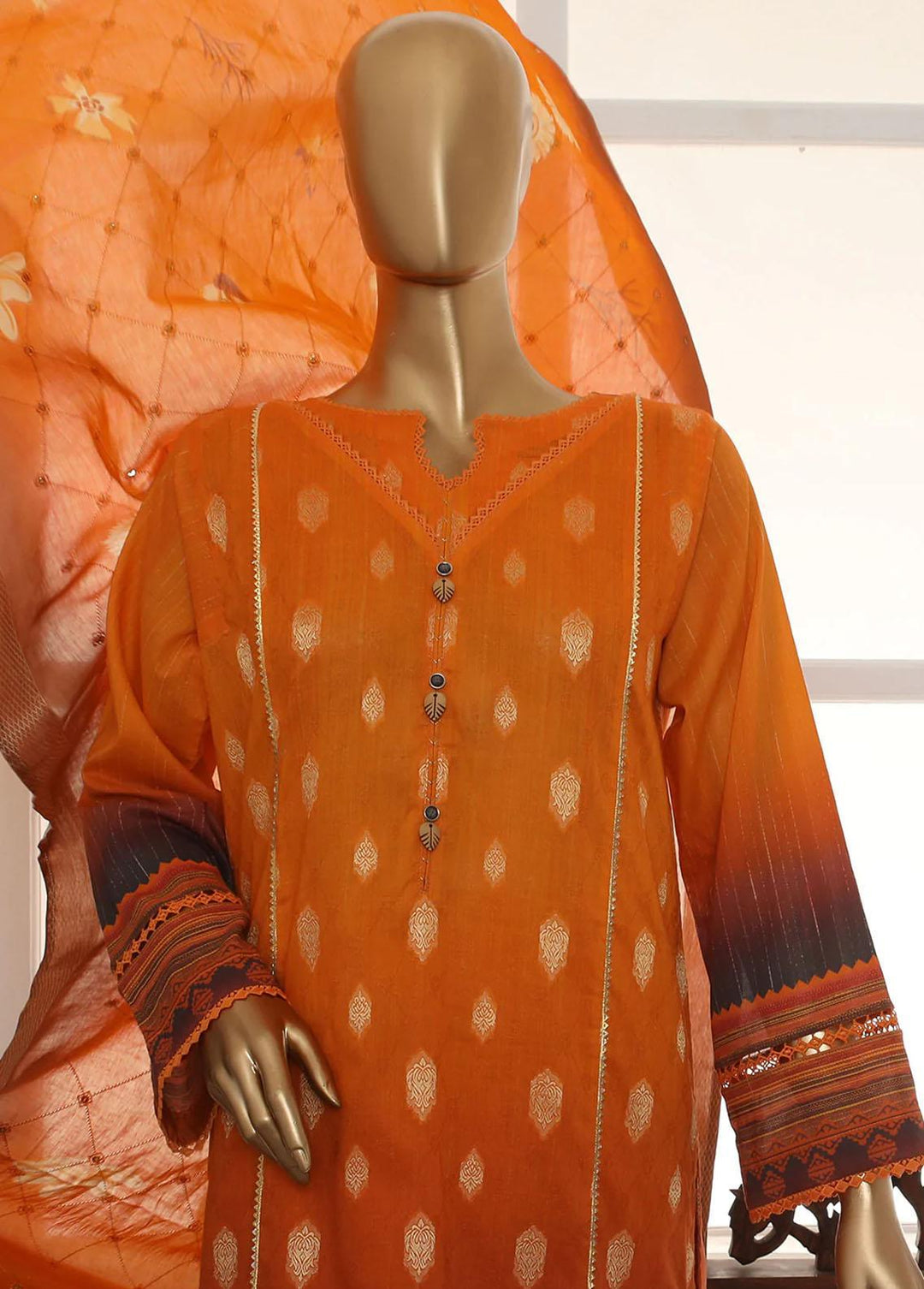 Nayaab By HZ Textiles Embroidered Jacquard Suits Unstitched 3 Piece HZ23N TJ-15982 - Winter Collection