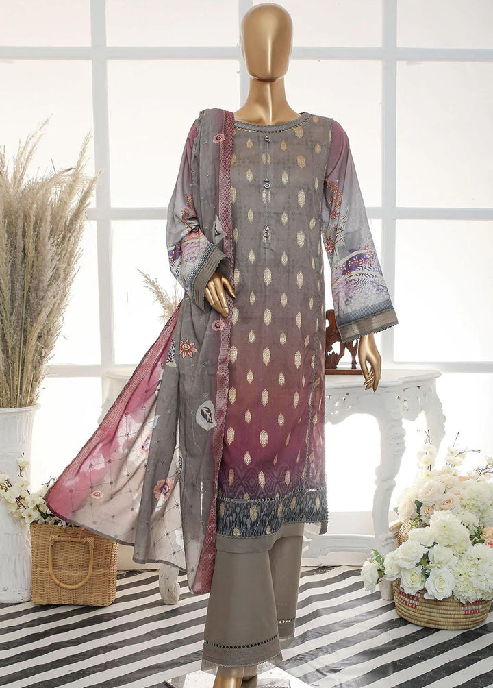 Nayaab By HZ Textiles Embroidered Jacquard Suits Unstitched 3 Piece HZ23N TJ-15984 - Winter Collection