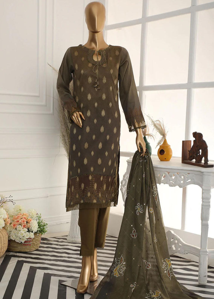Nayaab By HZ Textiles Embroidered Jacquard Suits Unstitched 3 Piece HZ23N TJ-15986 - Winter Collection