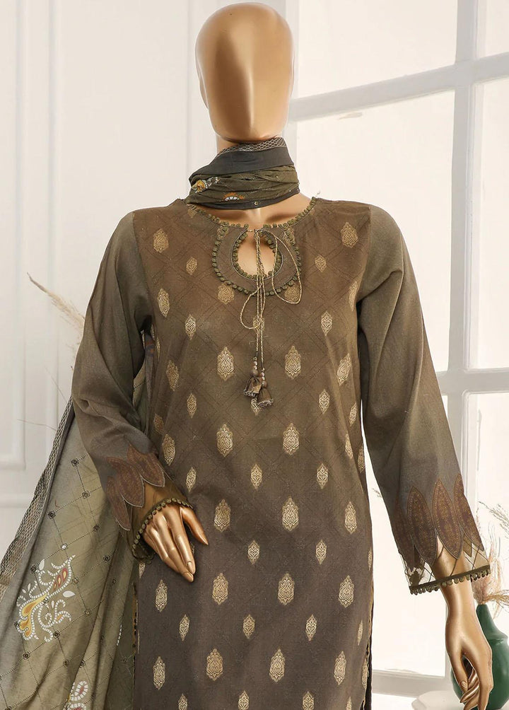 Nayaab By HZ Textiles Embroidered Jacquard Suits Unstitched 3 Piece HZ23N TJ-15986 - Winter Collection