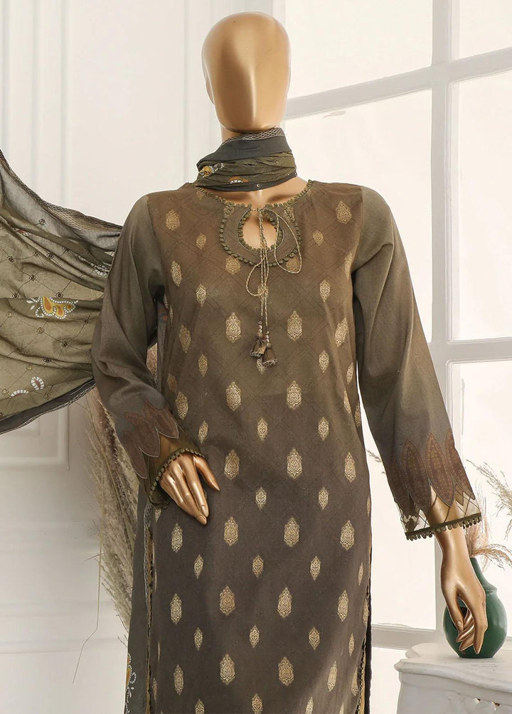 Nayaab By HZ Textiles Embroidered Jacquard Suits Unstitched 3 Piece HZ23N TJ-15986 - Winter Collection