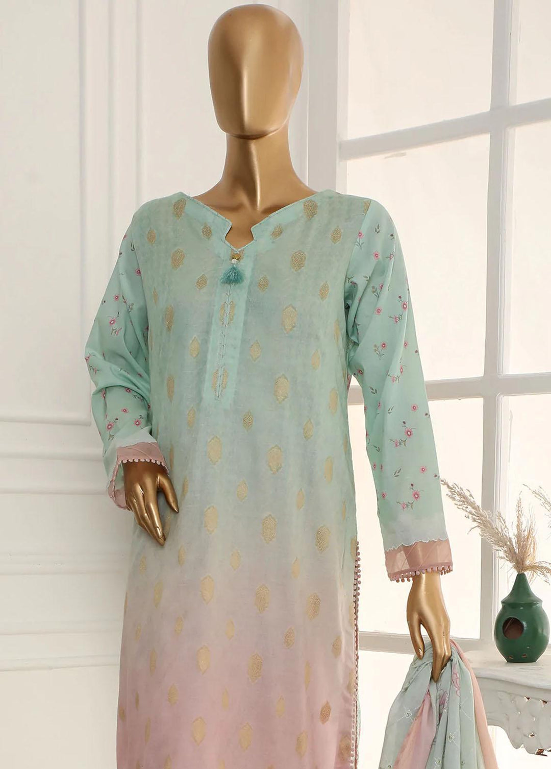 Nayaab By HZ Textiles Embroidered Jacquard Suits Unstitched 3 Piece HZ23N TJ-15988 - Winter Collection