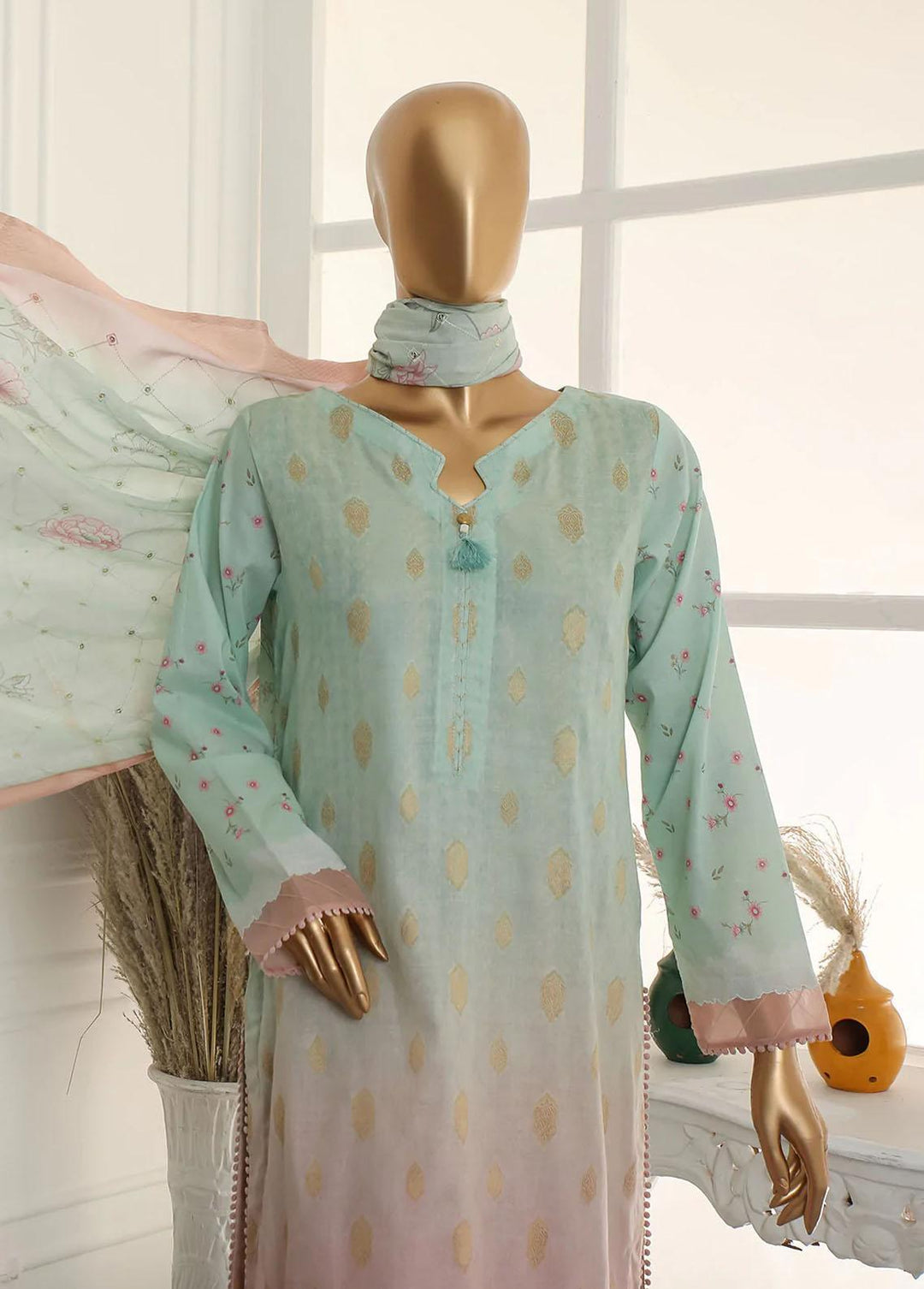 Nayaab By HZ Textiles Embroidered Jacquard Suits Unstitched 3 Piece HZ23N TJ-15988 - Winter Collection