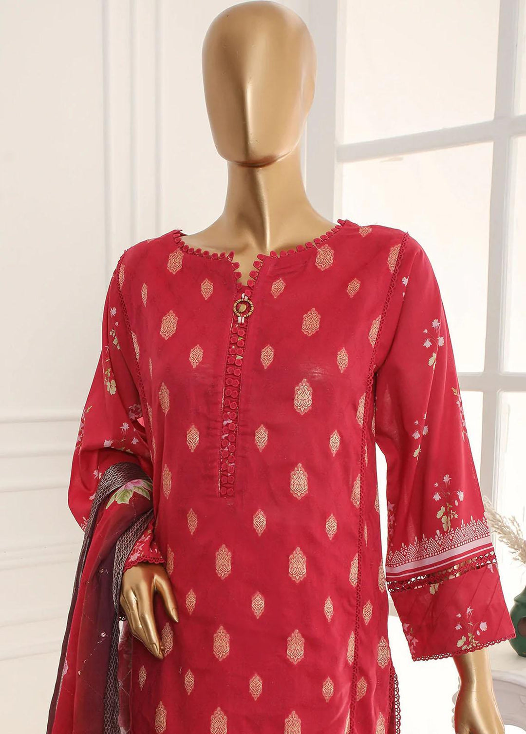 Nayaab By HZ Textiles Embroidered Jacquard Suits Unstitched 3 Piece HZ23N TJ-15991 - Winter Collection