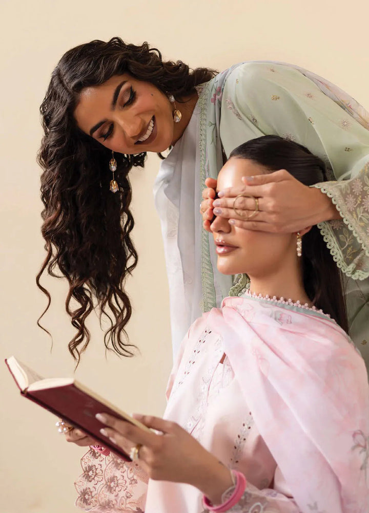 Nayaab by Seran Embroidered Lawn Suits Unstitched 3 Piece SRN25NE D-01 Abeer - Festive Collection