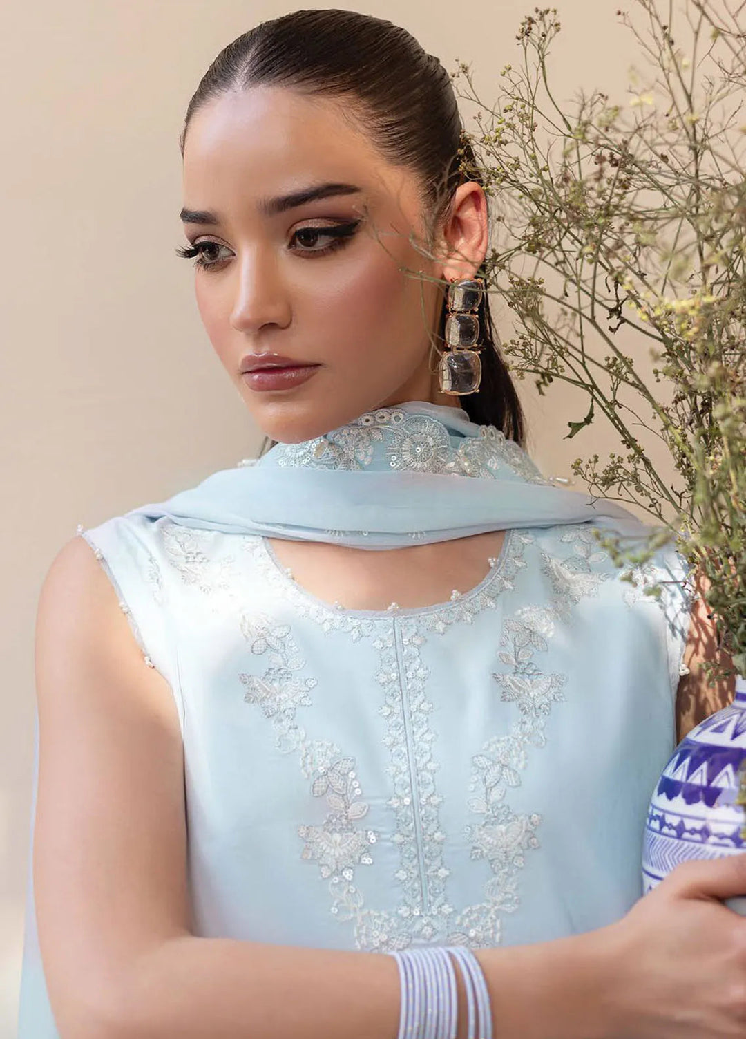 Nayaab by Seran Embroidered Lawn Suits Unstitched 3 Piece SRN25NE D-05 Niha - Festive Collection