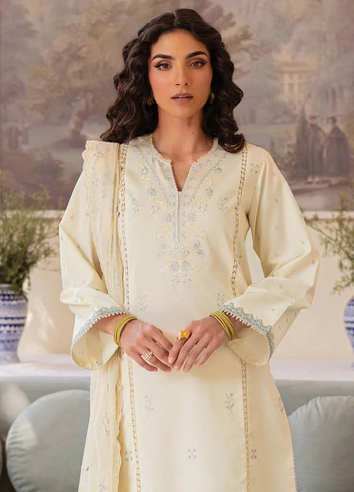 Nayaab by Seran Embroidered Lawn Suits Unstitched 3 Piece SRN25NE D-06 Hina - Festive Collection