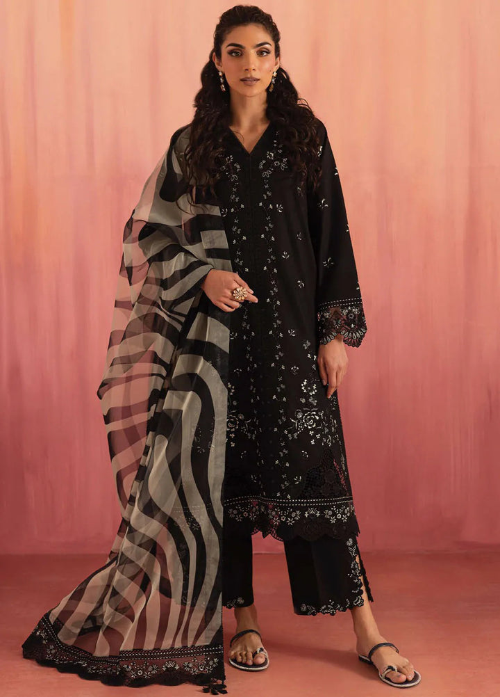 Nayaab by Seran Embroidered Lawn Suits Unstitched 3 Piece SRN25NE D-07 Zora - Festive Collection