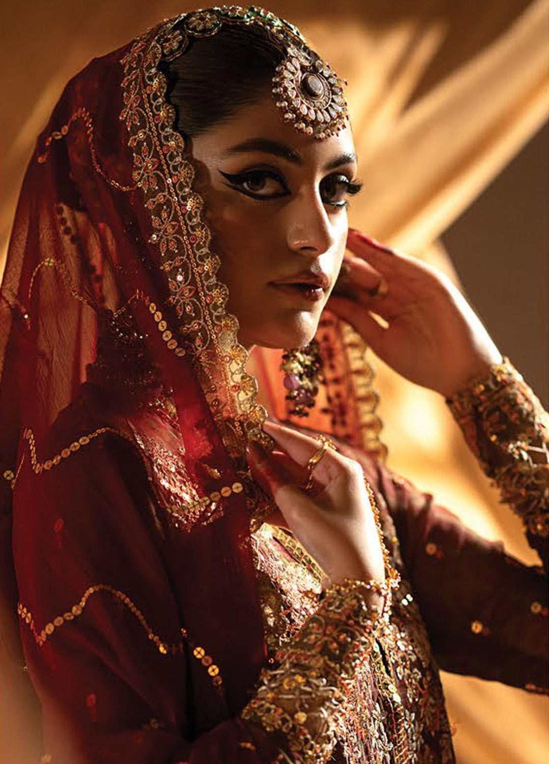 Nayab By Myeesha Embroidered Chiffon Suits Unstitched 4 Piece MYA23N MF23-01 Yaqoot - Festive Collection