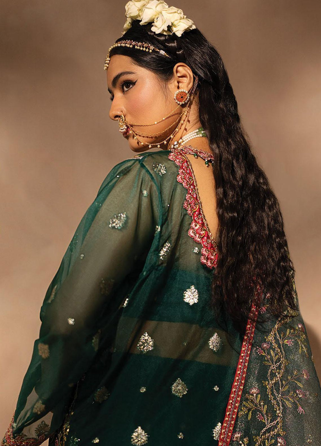 Nayab By Myeesha Embroidered Organza Suits Unstitched 4 Piece MYA23N MF23-02 Zamorad - Festive Collection