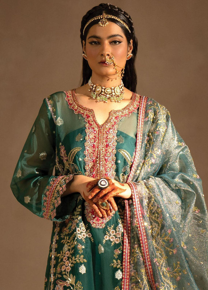 Nayab By Myeesha Embroidered Organza Suits Unstitched 4 Piece MYA23N MF23-02 Zamorad - Festive Collection