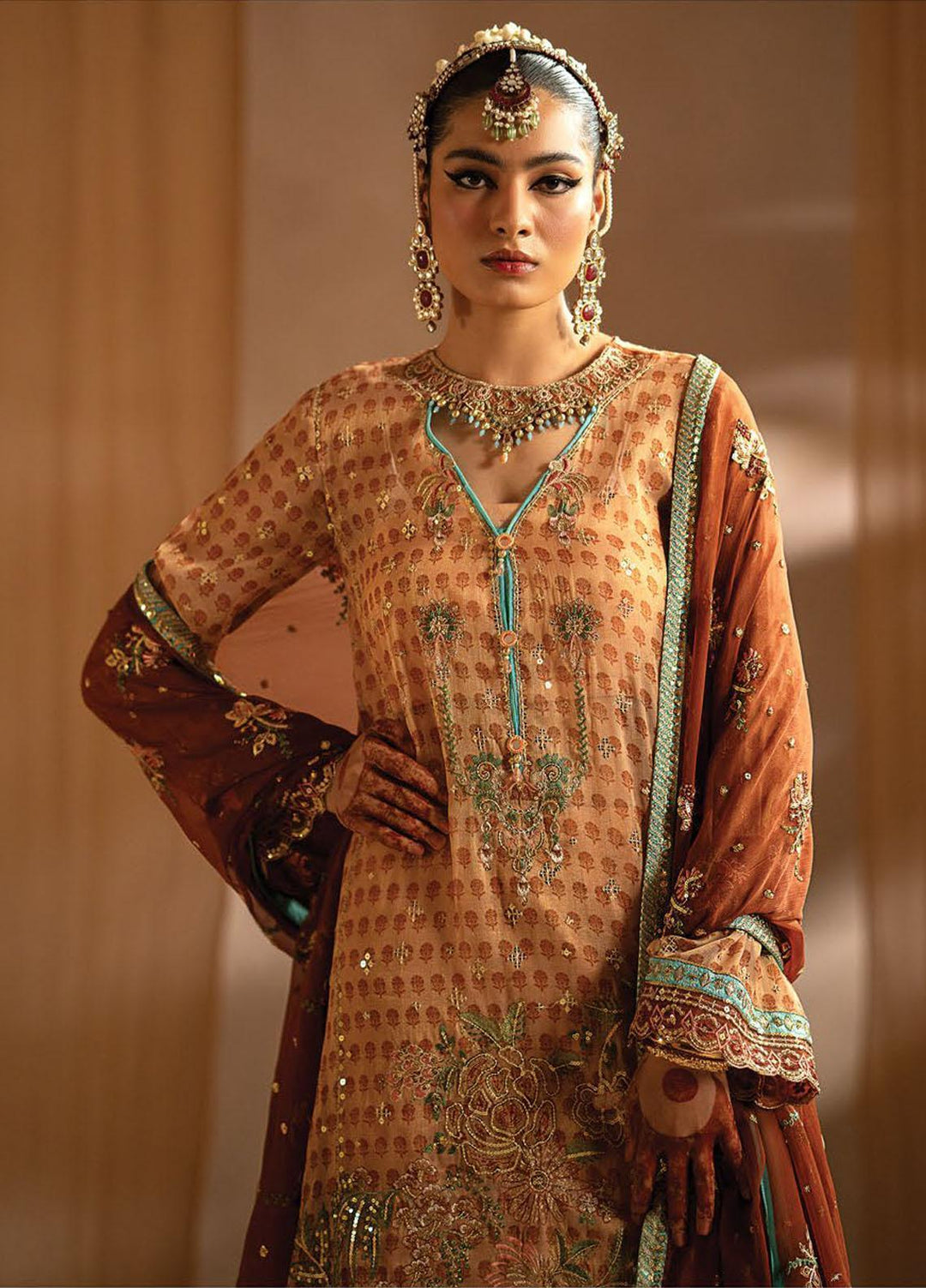 Nayab By Myeesha Embroidered Missouri Suits Unstitched 4 Piece MYA23N MF23-04 Marjaan - Festive Collection