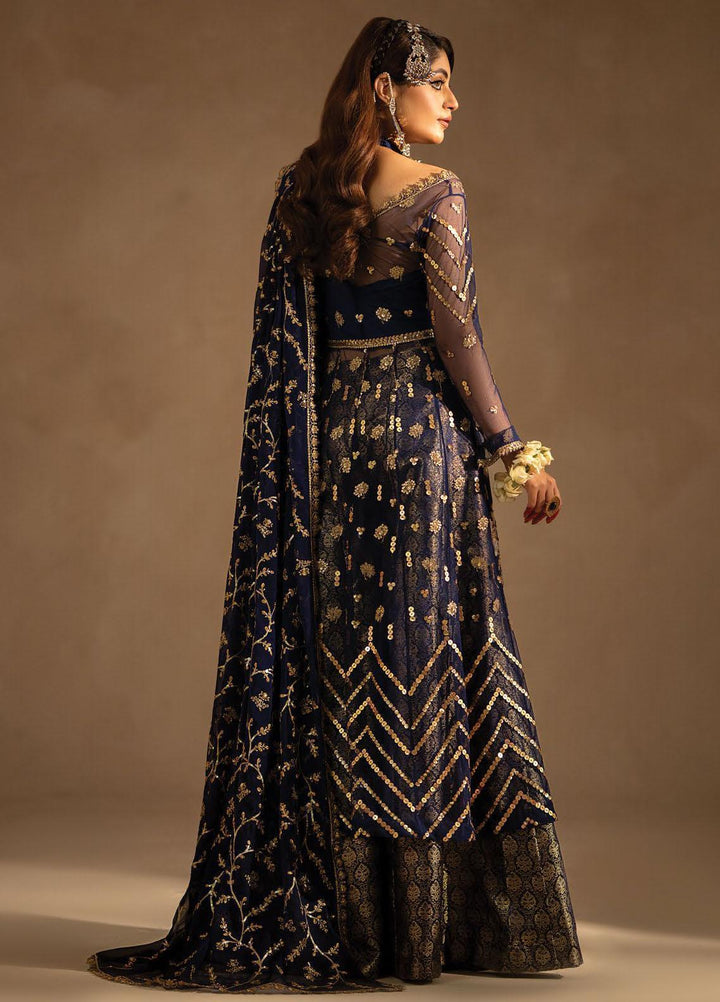 Nayab By Myeesha Embroidered Net Suits Unstitched 4 Piece MYA23N MF23-07 Neelum - Festive Collection