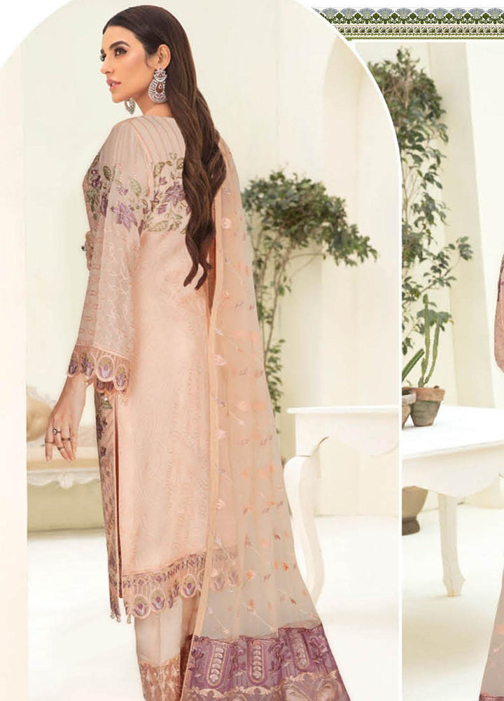 Nayab By Ramsha Embroidered Chiffon Suits Unstitched 3 Piece RSH23-N3 N-304 - Festive Collection