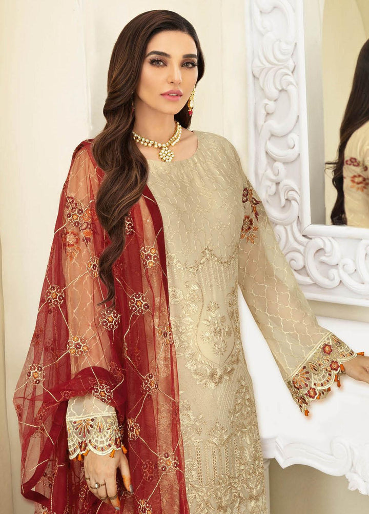 Nayab By Ramsha Embroidered Chiffon Suits Unstitched 3 Piece RSH23-N3 N-308 - Festive Collection