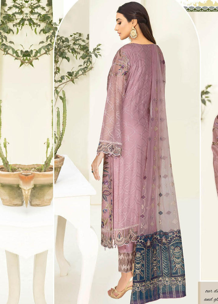Nayab By Ramsha Embroidered Chiffon Suits Unstitched 3 Piece RSH23-N3 N-309 - Festive Collection
