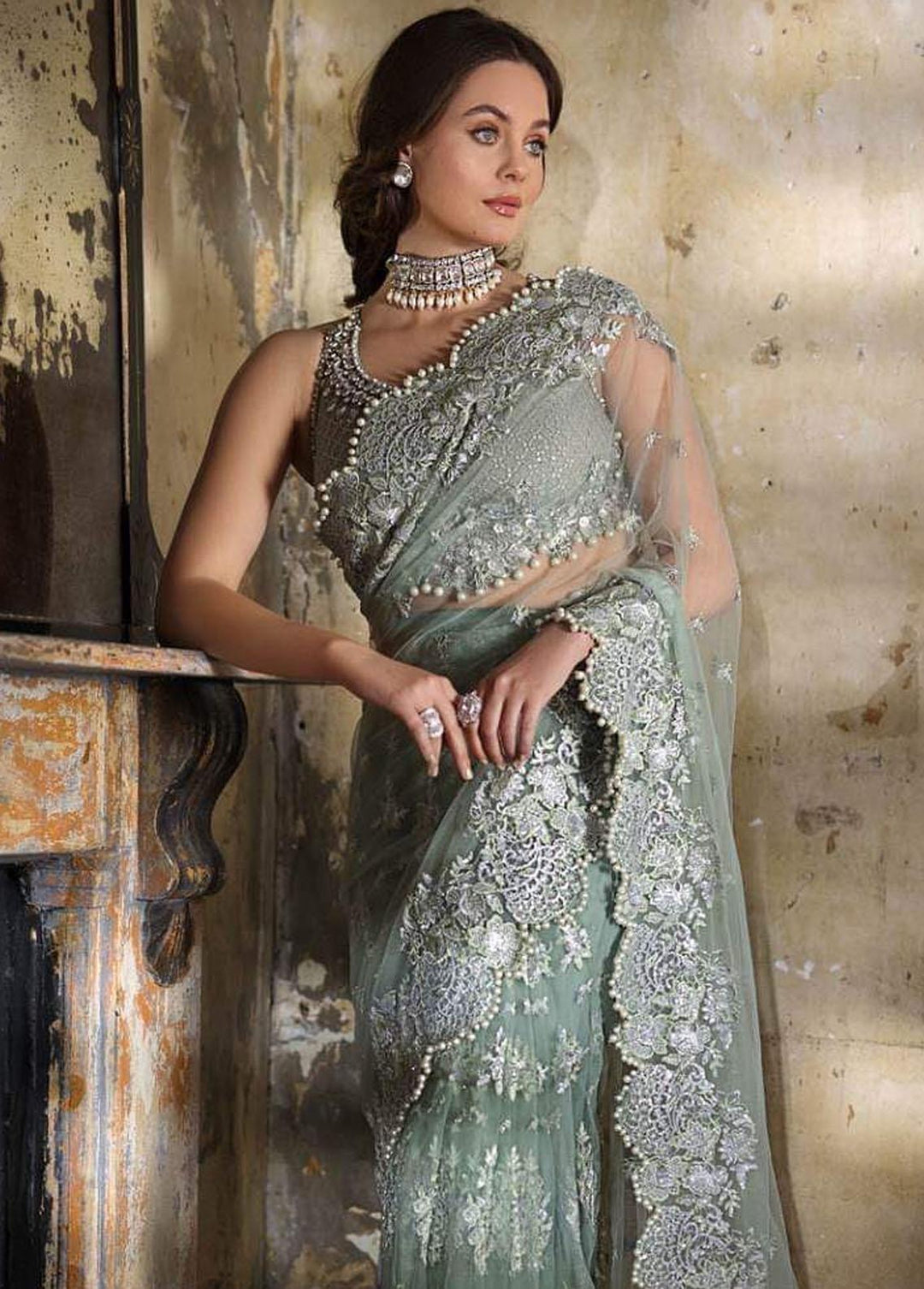Nayab by Sobia Nazir Embroidered  Suits Unstitched 3 Piece SN22N D-2 - Festive Collection