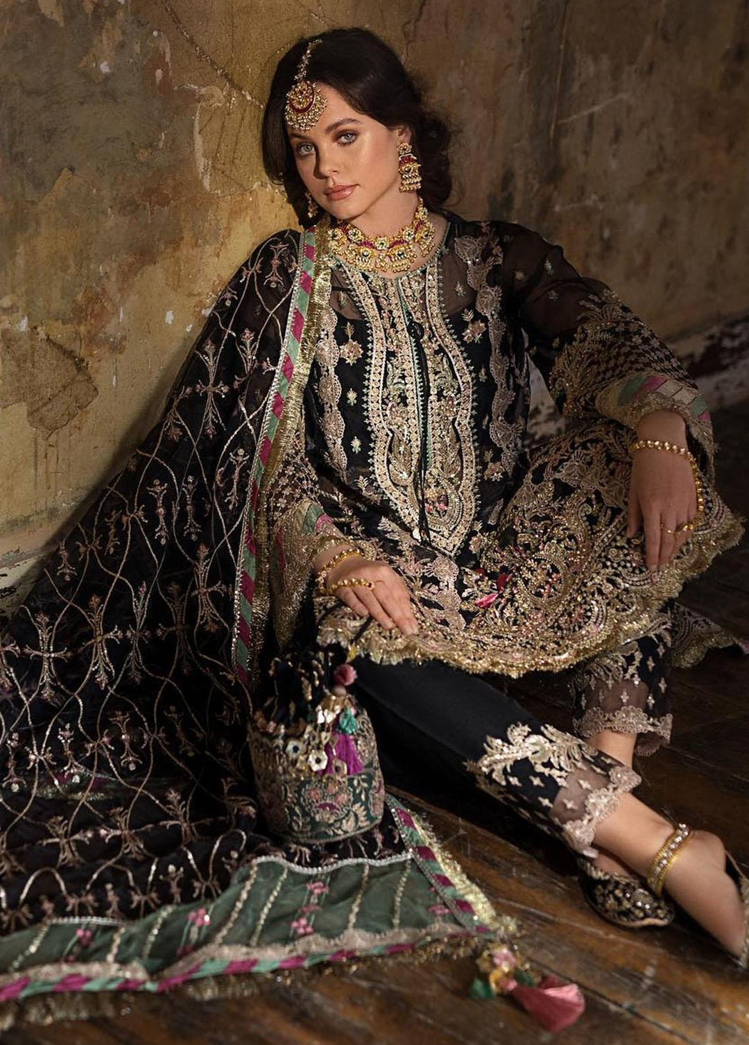 Nayab by Sobia Nazir Embroidered  Suits Unstitched 3 Piece SN22N D-4 - Festive Collection