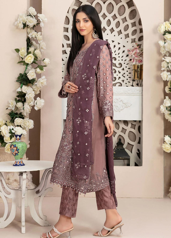 Nayara By Tawakkal Fabrics Embroidered Chiffon Suits Unstitched 3 Piece TWF23N D-8683 - Formal Collection