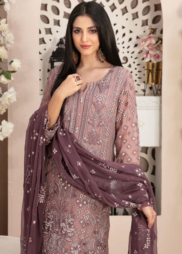 Nayara By Tawakkal Fabrics Embroidered Chiffon Suits Unstitched 3 Piece TWF23N D-8683 - Formal Collection