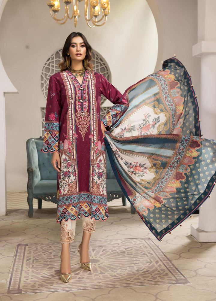 Naz Afreen by Anaya Embroidered Cambric Suits Unstitched 3 Piece AKC22NA AEC22-01 ANIQA - Festive Collection