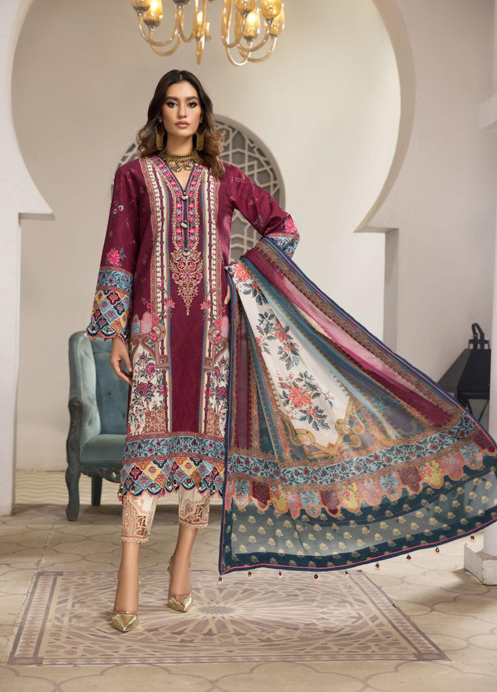 Naz Afreen by Anaya Embroidered Cambric Suits Unstitched 3 Piece AKC22NA AEC22-01 ANIQA - Festive Collection