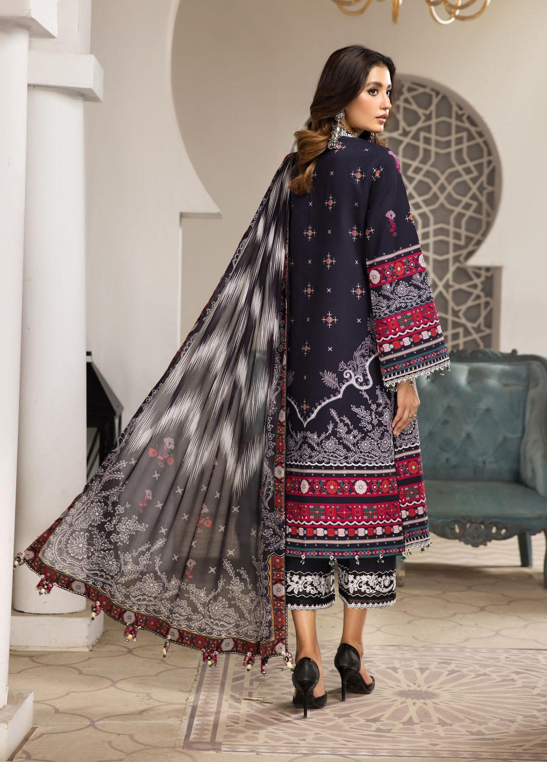 Naz Afreen by Anaya Embroidered Cambric Suits Unstitched 3 Piece AKC22NA AEC22-02 SAMARA - Festive Collection