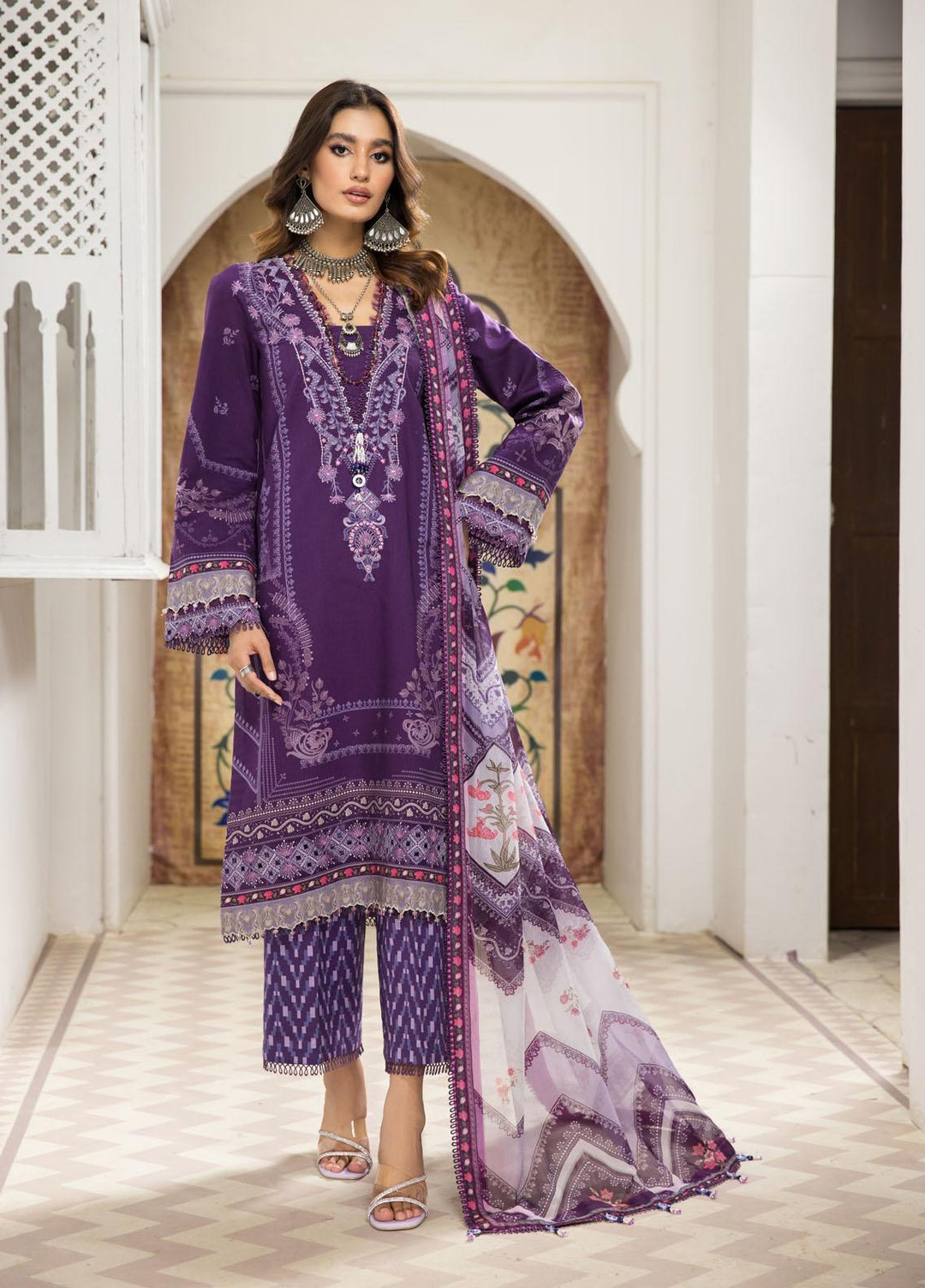 Naz Afreen by Anaya Embroidered Cambric Suits Unstitched 3 Piece AKC22NA AEC22-03 HELENA - Festive Collection