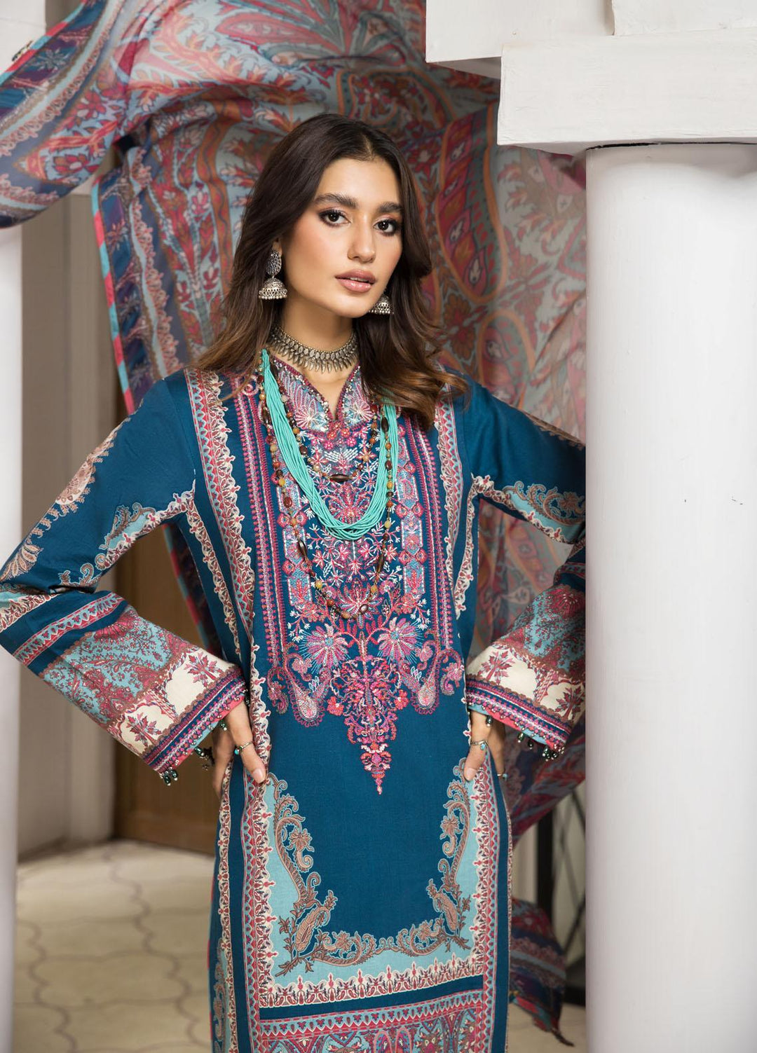Naz Afreen by Anaya Embroidered Cambric Suits Unstitched 3 Piece AKC22NA AEC22-05 MIRAYA - Festive Collection