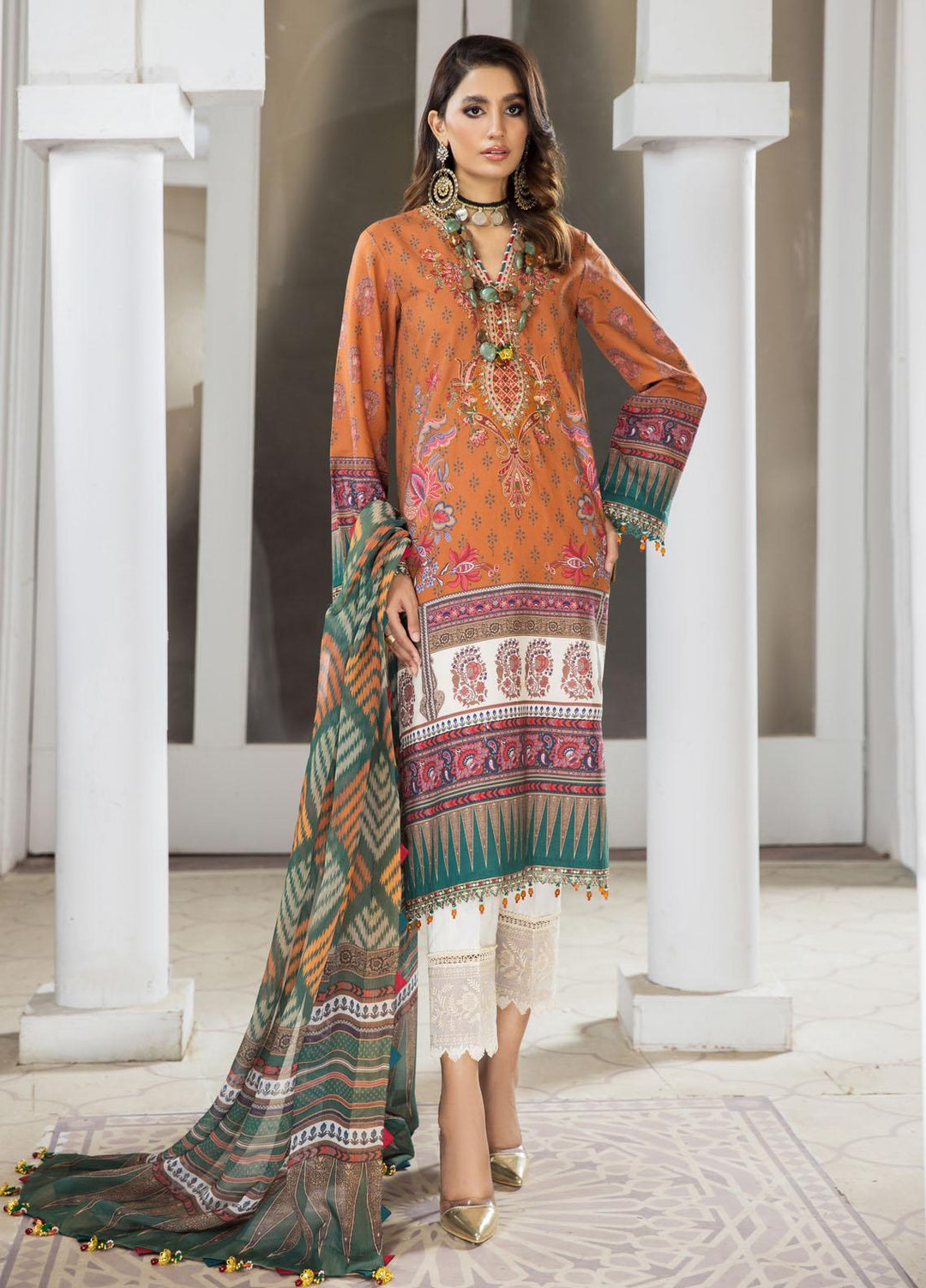 Naz Afreen by Anaya Embroidered Cambric Suits Unstitched 3 Piece AKC22NA AEC22-07 AMBREENA - Festive Collection