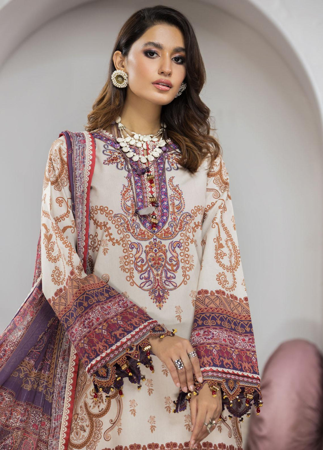 Naz Afreen by Anaya Embroidered Cambric Suits Unstitched 3 Piece AKC22NA AEC22-09 SULEMA - Festive Collection