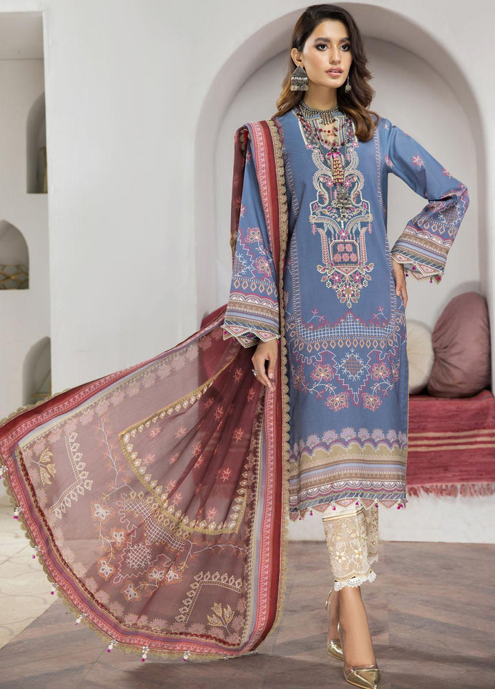 Naz Afreen by Anaya Embroidered Cambric Suits Unstitched 3 Piece AKC22NA AEC22-10 MANIZEH - Festive Collection