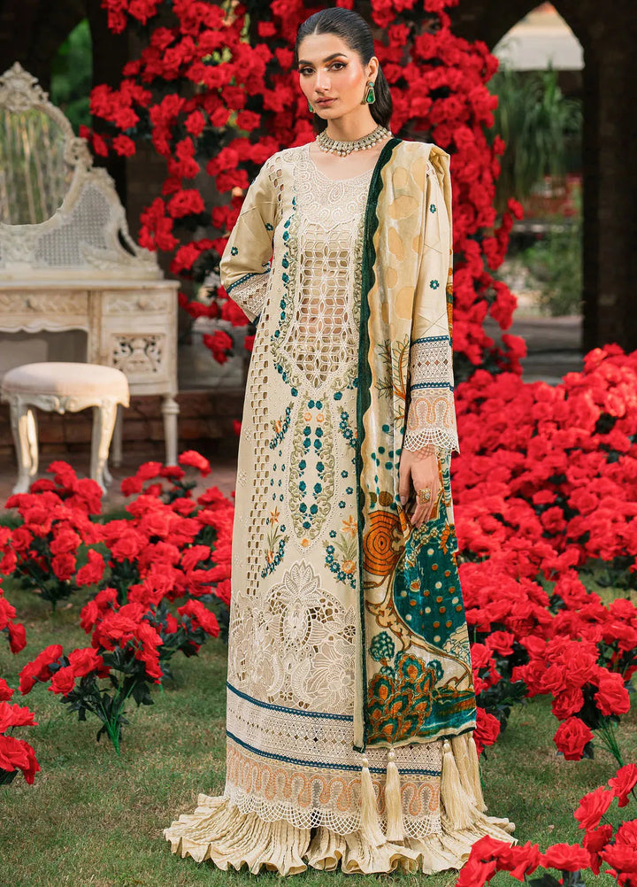 Nazakat By Mahnur Embroidered Corduroy Suit Unstitched 3 Piece MN24N D-13 Zeya - Winter Collection