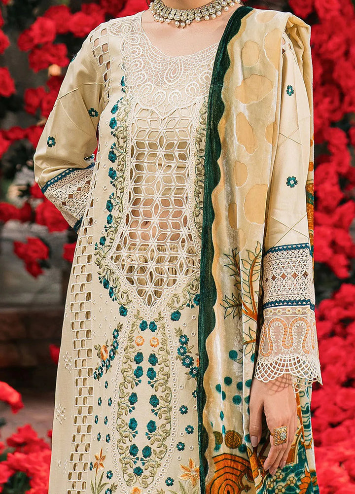 Nazakat By Mahnur Embroidered Corduroy Suit Unstitched 3 Piece MN24N D-13 Zeya - Winter Collection