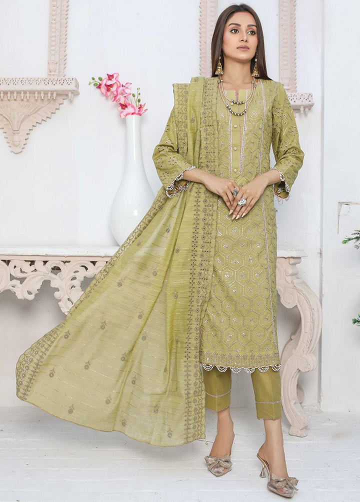 Nazakat By MTF Embroidered Chikankari Suits Unstitched 3 Piece MTF23N 01 - Summer Collection
