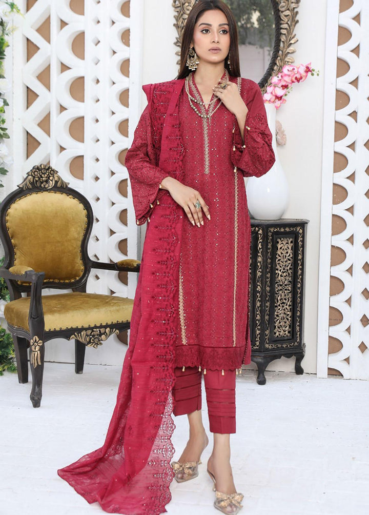 Nazakat By MTF Embroidered Chikankari Suits Unstitched 3 Piece MTF23N 02 - Summer Collection