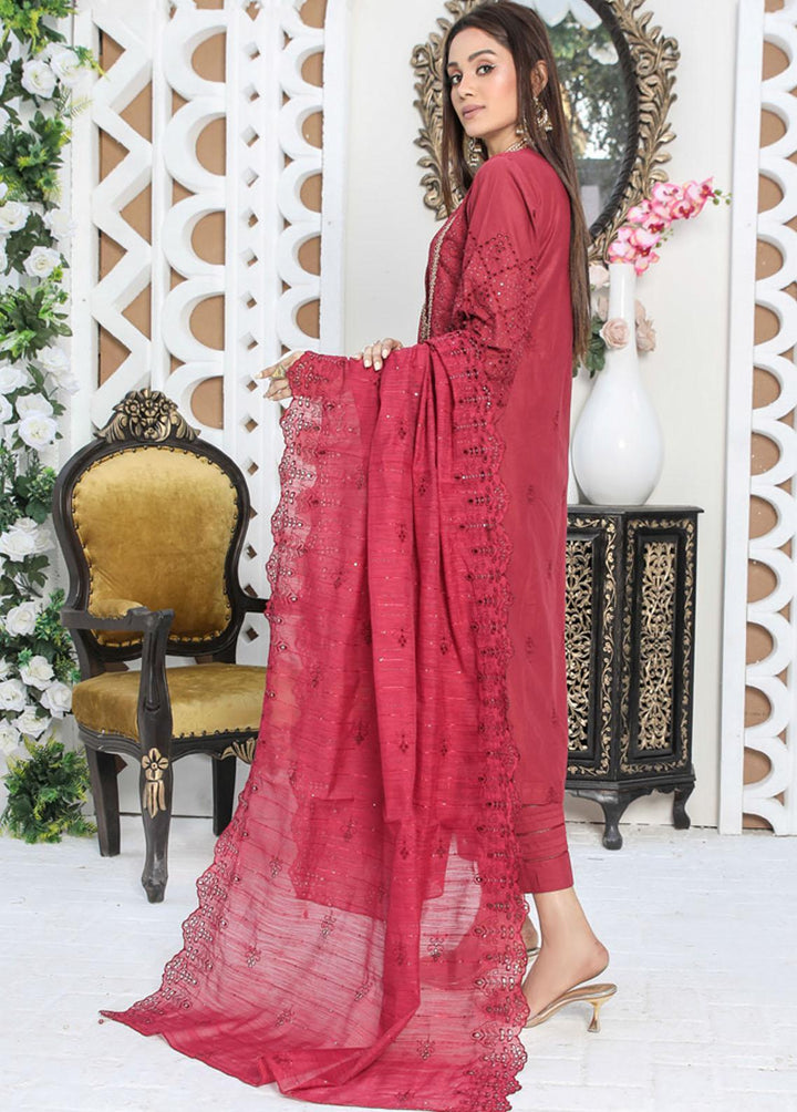 Nazakat By MTF Embroidered Chikankari Suits Unstitched 3 Piece MTF23N 02 - Summer Collection