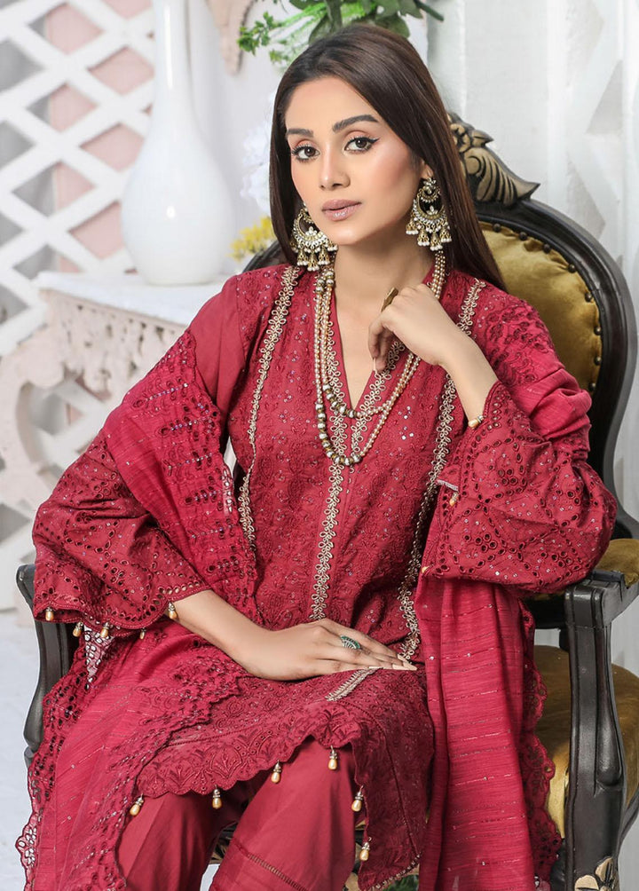 Nazakat By MTF Embroidered Chikankari Suits Unstitched 3 Piece MTF23N 02 - Summer Collection