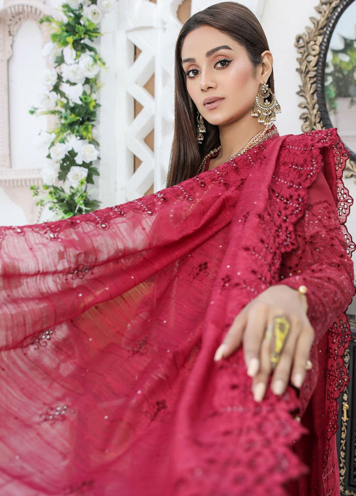 Nazakat By MTF Embroidered Chikankari Suits Unstitched 3 Piece MTF23N 02 - Summer Collection