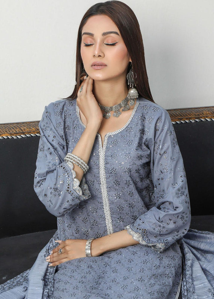 Nazakat By MTF Embroidered Chikankari Suits Unstitched 3 Piece MTF23N 03 - Summer Collection