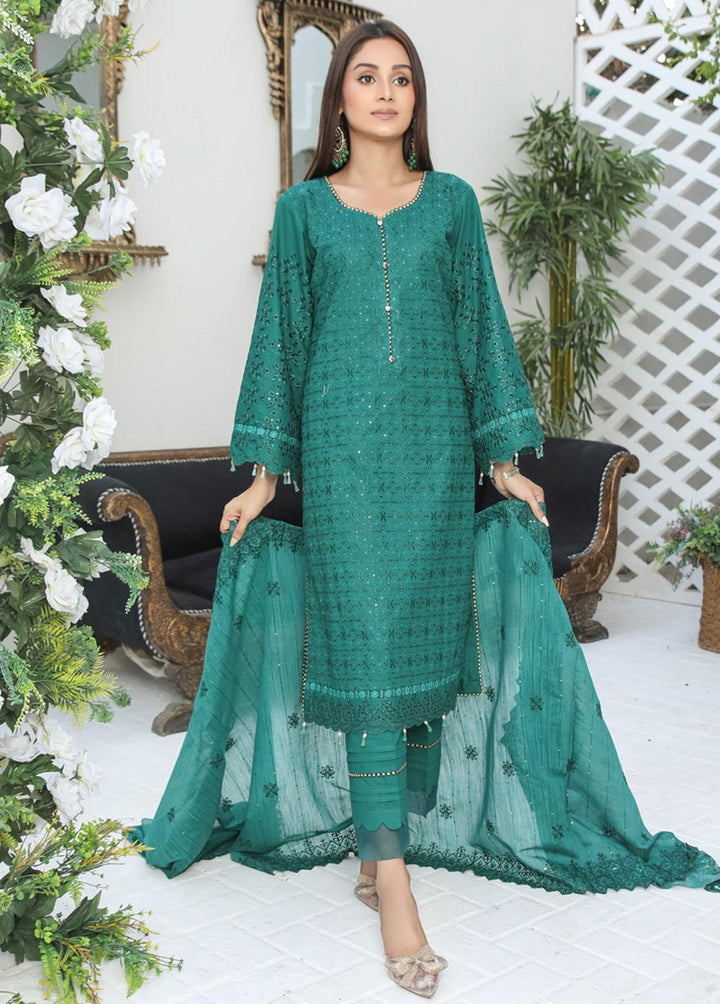 Nazakat By MTF Embroidered Chikankari Suits Unstitched 3 Piece MTF23N 04 - Summer Collection