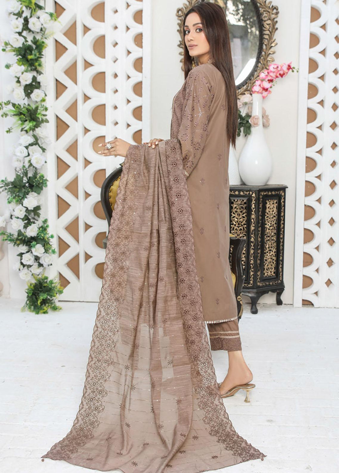 Nazakat By MTF Embroidered Chikankari Suits Unstitched 3 Piece MTF23N 05 - Summer Collection