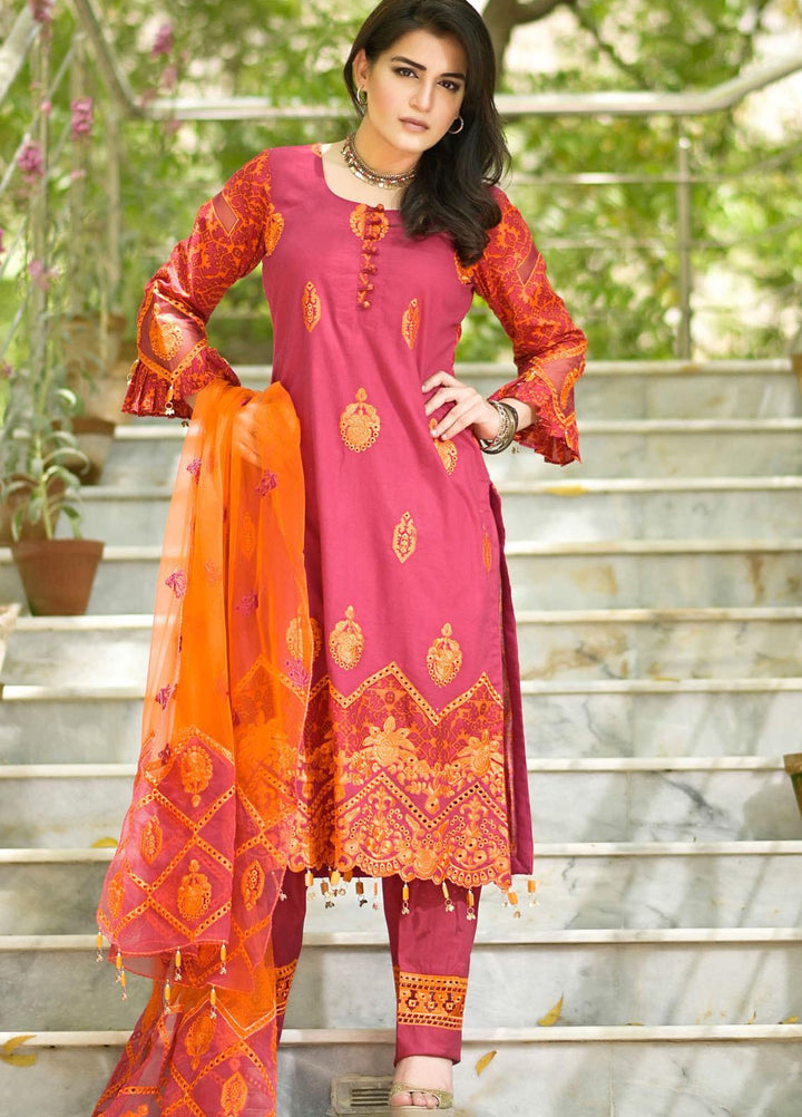 Nazia Malik Chikankari Lawn Suits Unstitched 3 Piece NZM21L 01-Florista - Luxury Collection