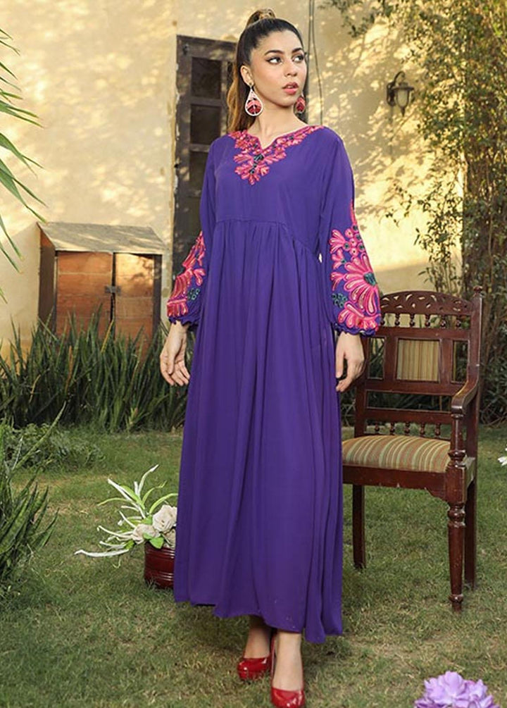 Nazmina Pret Embroidered Crepe Frock NZ23F NE-36 VIBRANT MOVE