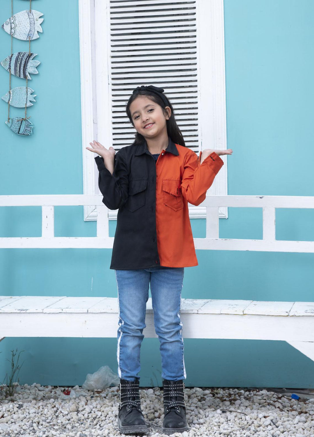 Nazmina Denim Stylish Jackets for Girls -  TDK-10 Two Shades Jackets