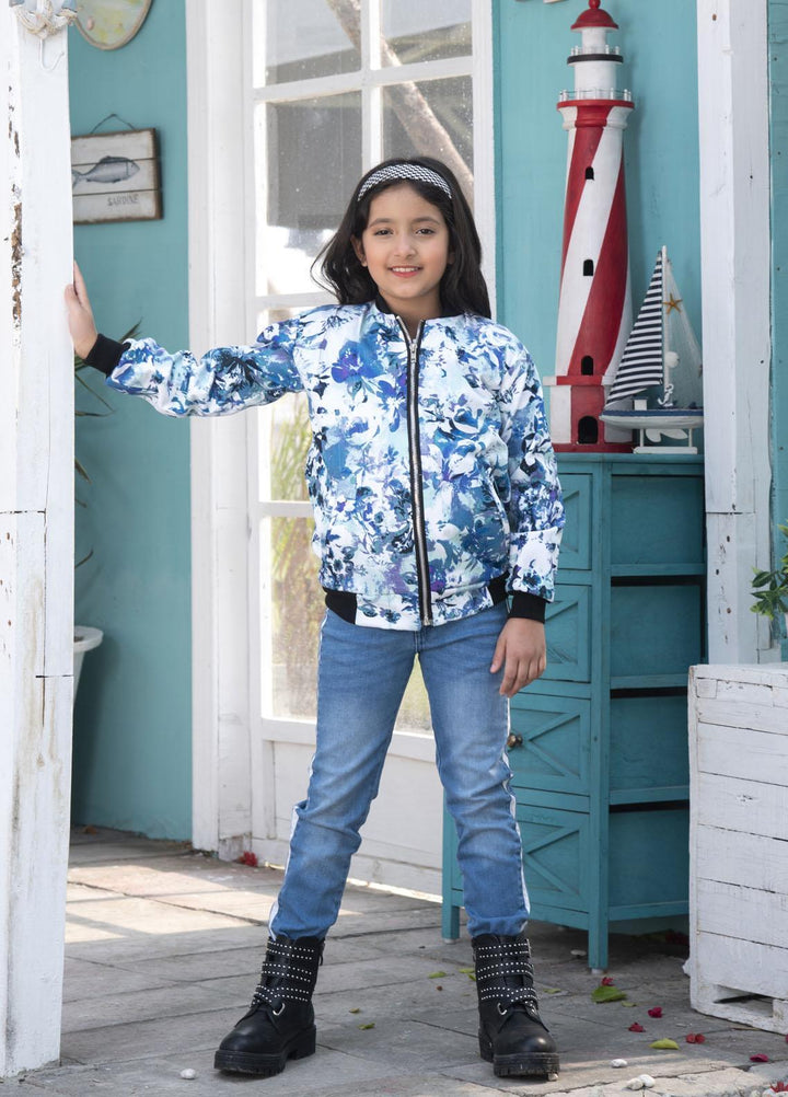 Nazmina Denim Stylish Jackets for Girls -  TDK-04 Blue Marine Jacket