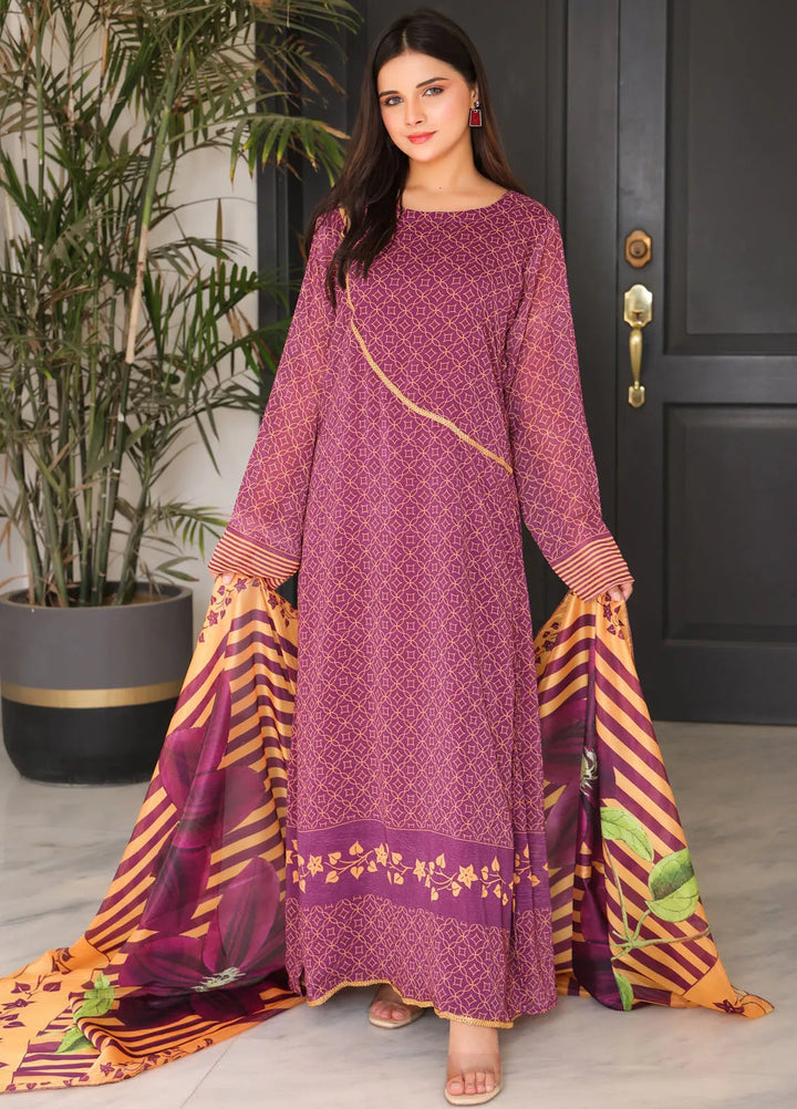 Nazmina Pret Casual Chiffon 2 Piece Frock FR-766