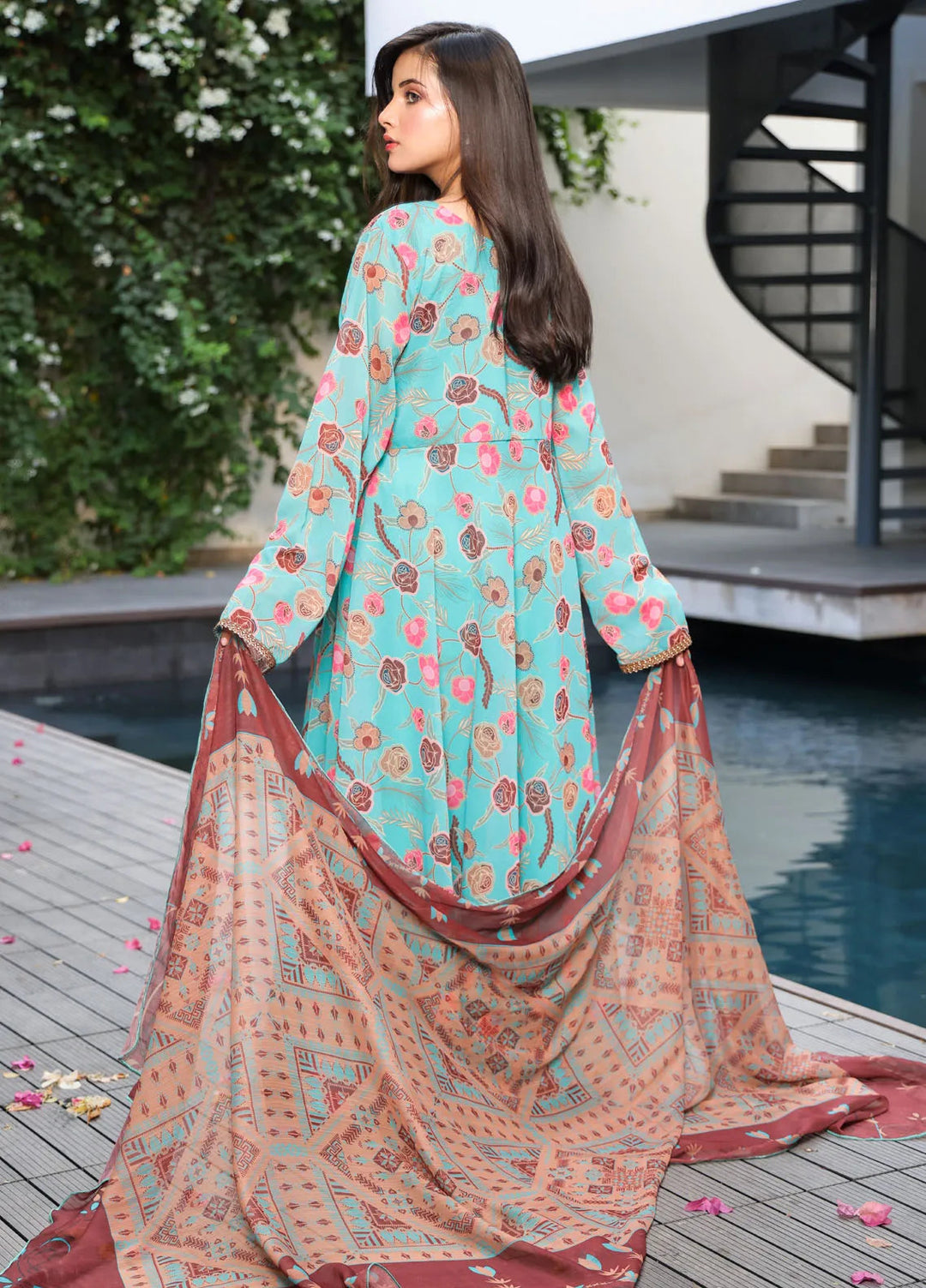 Nazmina Pret Casual Chiffon 2 Piece Frock FRT-82