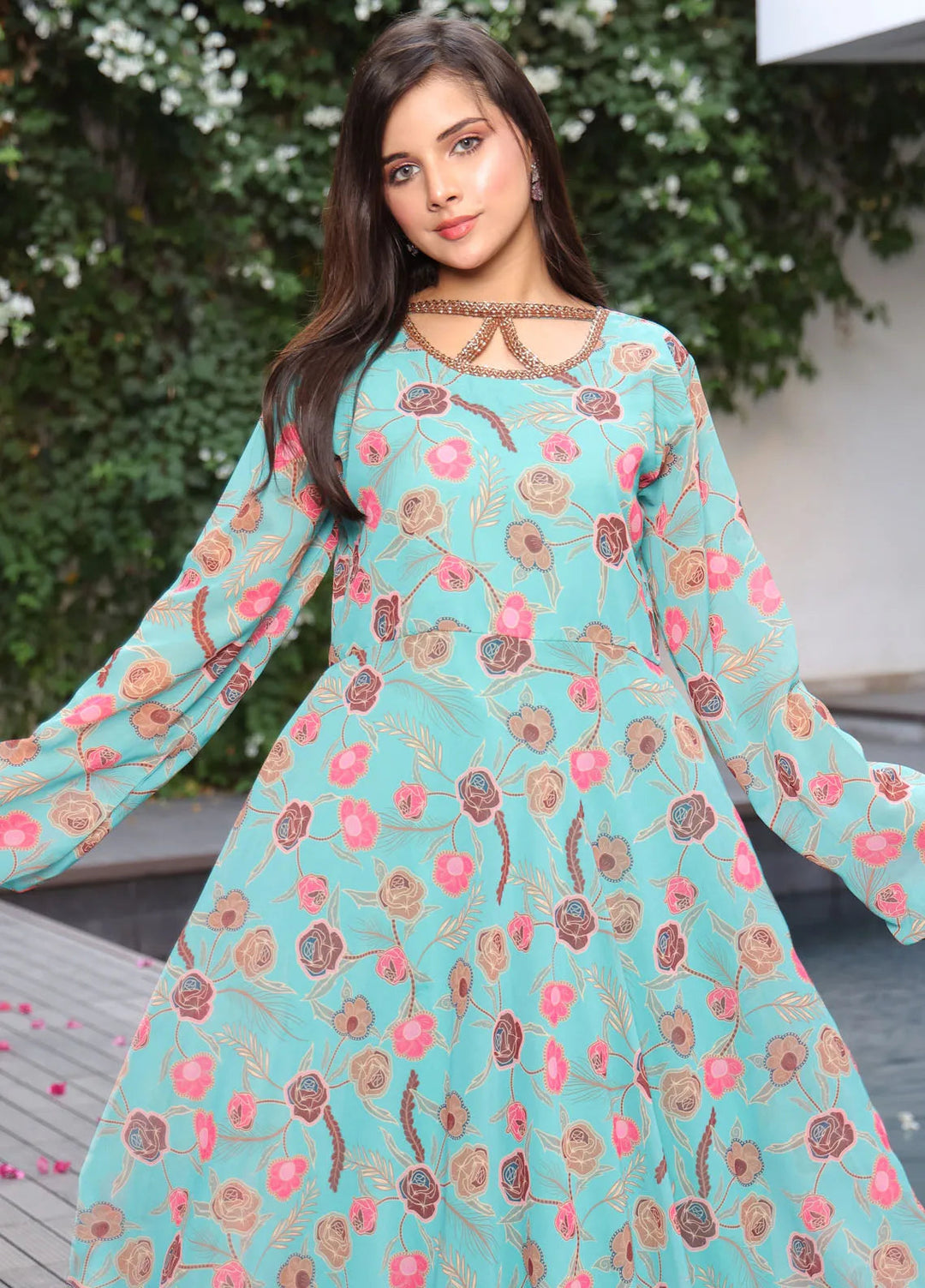Nazmina Pret Casual Chiffon 2 Piece Frock FRT-82
