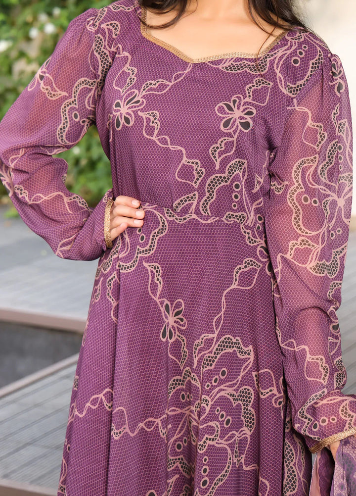 Nazmina Pret Casual Chiffon 2 Piece Frock FRT-86